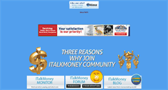 Desktop Screenshot of italkmoney.com